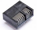1.0mm Lami PCIE kadi Kiunganishi yanayopangwa pcb dip 90